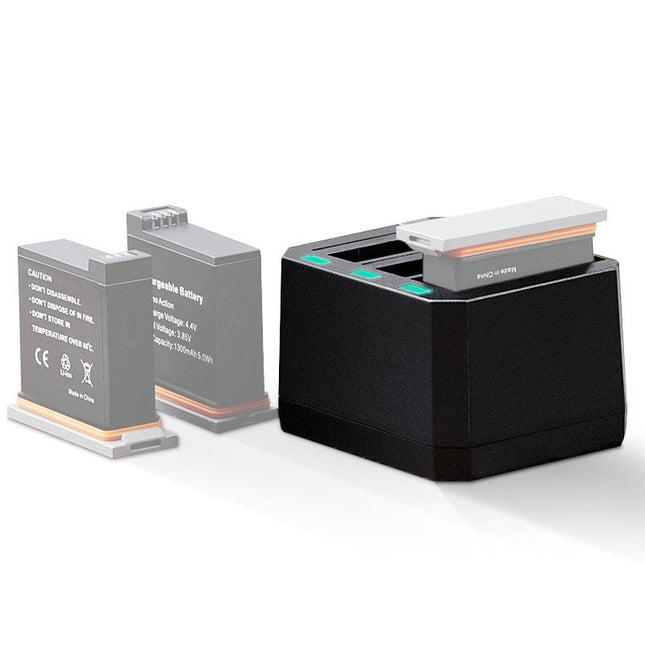 Led Indicator Usb Triple Batteries For Dji Action - Compact