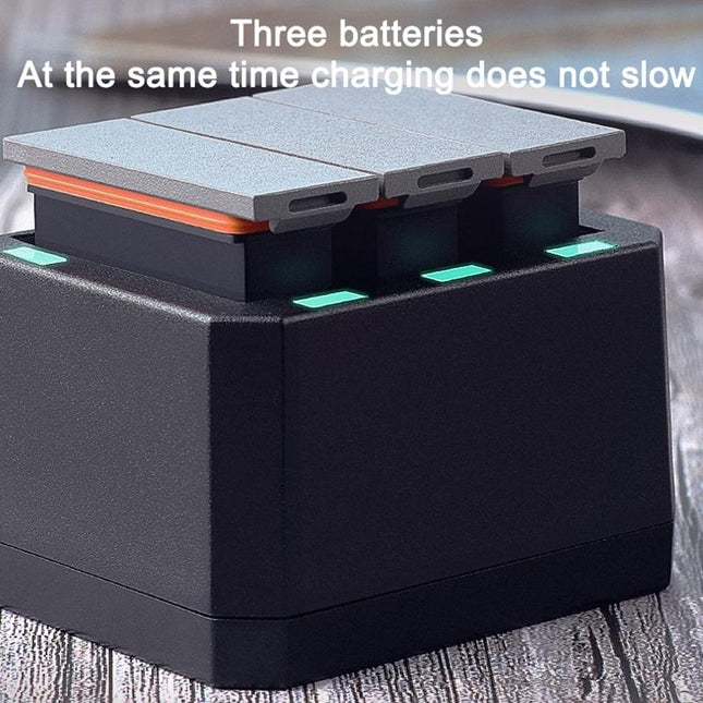Led Indicator Usb Triple Batteries For Dji Action - Compact