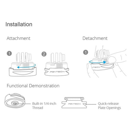 Universal Tripod Adapter For Dji Action Camera
