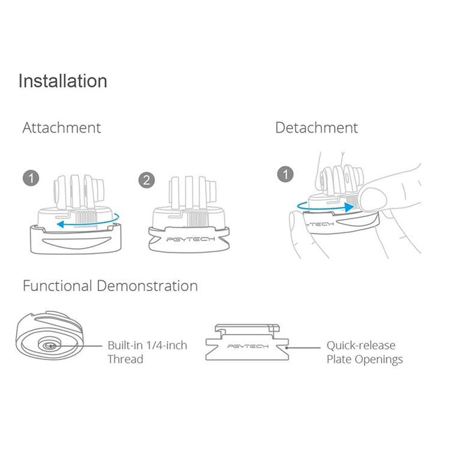 Universal Tripod Adapter For Dji Action Camera