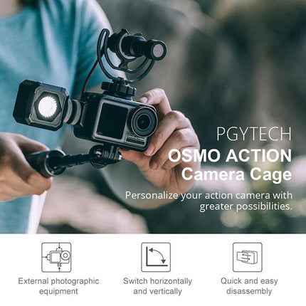 Vlog Accessory For Dji Action Camera - Sports Cage For Rabbits