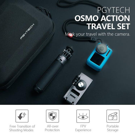 Travel Kit For Dji Action Tripod Backpack Clip Storage Bag