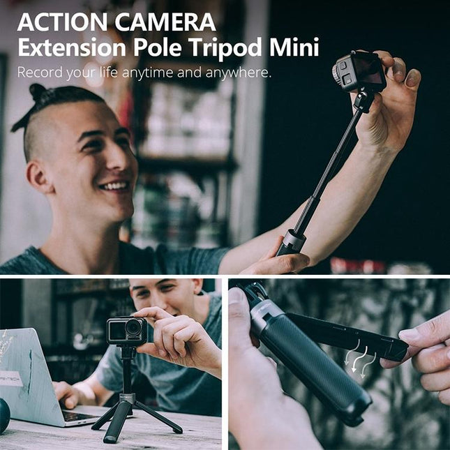 Travel Kit For Dji Action Tripod Backpack Clip Storage Bag