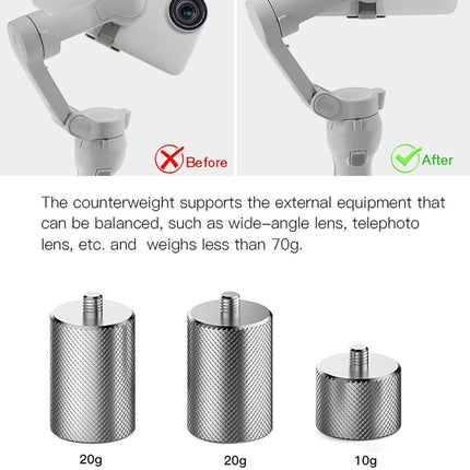 50G Anti-Shake Counterweight For Dji Om4 / Mobile 3 Gimbal