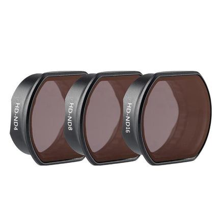 3-Piece Drone Lens Filter Set For Dji Fpv - Nd4 Nd8 Nd16
