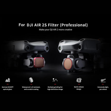 4-In-1 Ndpl Lens Filter Kit For Dji Air 2S