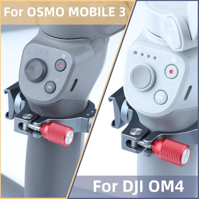 Extension Bracket With Dual Cold Shoe For Dji Om4 / Mobile 3 Stabilizer