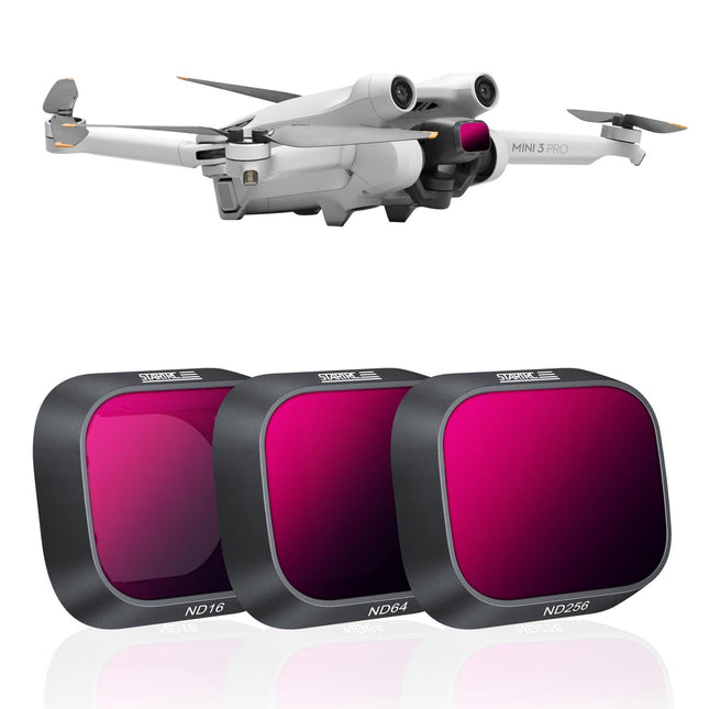 3-In-1 Lens Filter For Dji Mini 3 Pro - Nd16 Nd64 Nd256