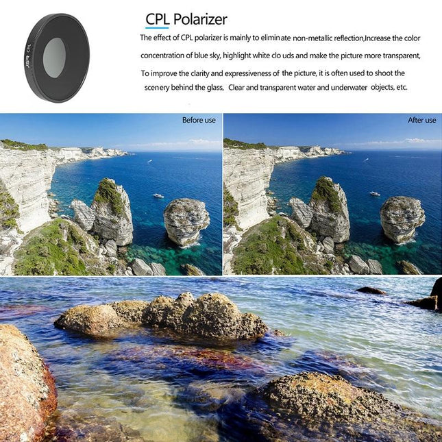 Nd8 And Nd16 Cpl Lens Filter For Dji Action 3