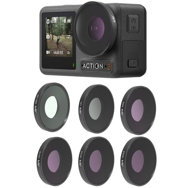 4-In-1 Lens Filter Set For Dji Action 3 - Uv Cpl Nd8-64