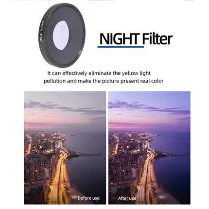 Star Night Lens Filter For Dji Action 3 - Streak Cpl Nd8 Nd16 Nd32 Nd64