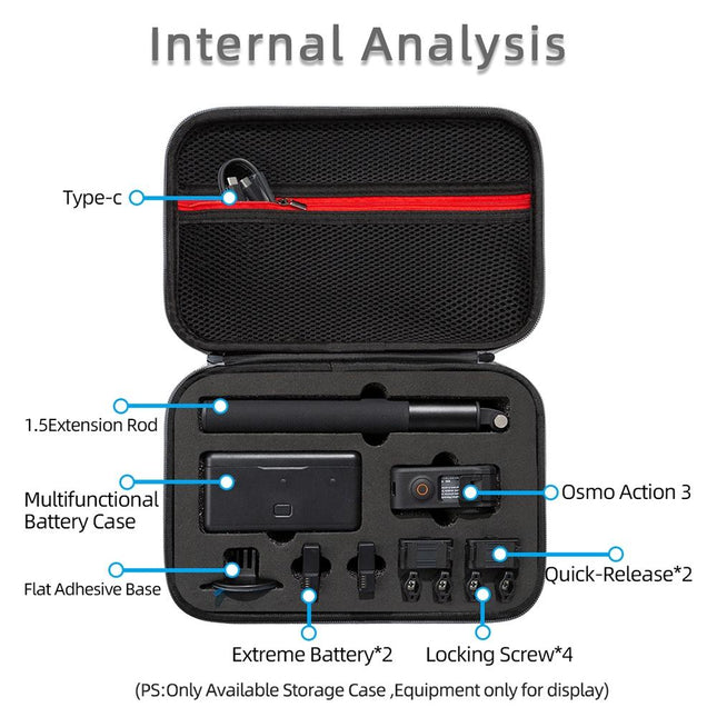 Dji Action Carrying Case - 3 Sizes Available