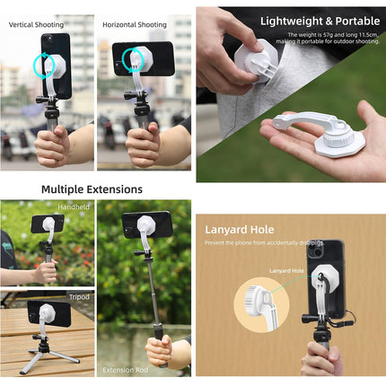 Phone Holder For Dji Om6 / 5 / 4 / 4 Se With Zj561 Magsafe Adapter