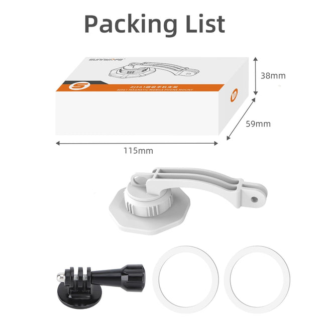 Phone Holder For Dji Om6 / 5 / 4 / 4 Se With Zj561 Magsafe Adapter