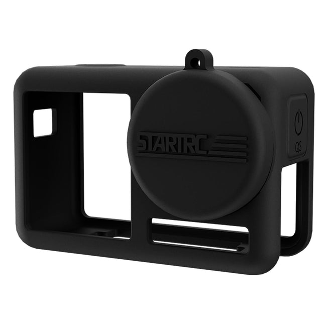Shockproof Silicone Case With Lens Cap And Strap For Dji Action Camera