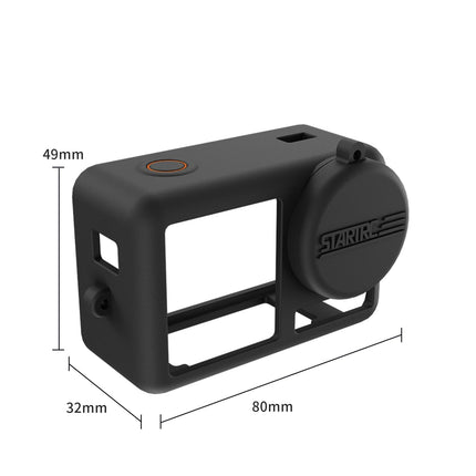 Shockproof Silicone Case With Lens Cap And Strap For Dji Action Camera