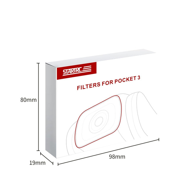 Complete Lens Filter Set For Dji Pocket 3 - Nd16 Nd64 And Nd256