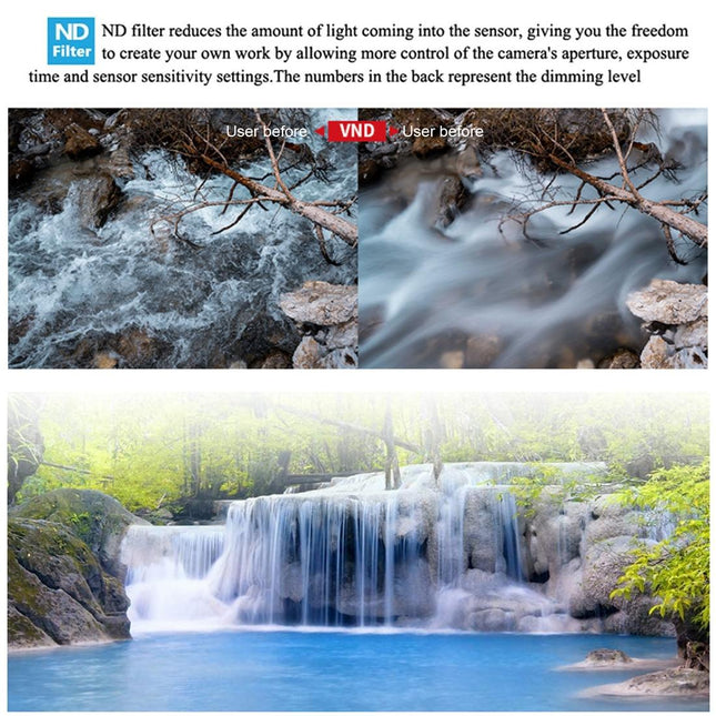 Adjustable Vnd 6-9 Stop Lens Filter For Dji Mavic Air 2 Drone