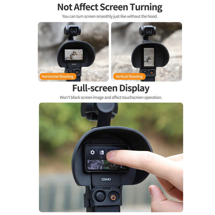 Protective Sunshade Hood For Dji Pocket 3 Screen