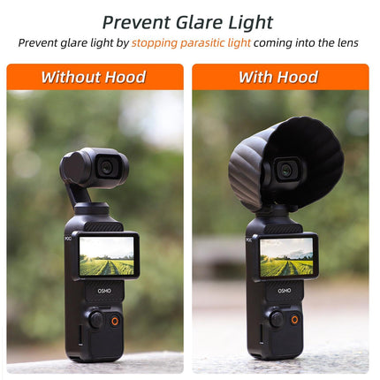 Sunshade Lens Hood For Dji Pocket 3 - Protective Cover