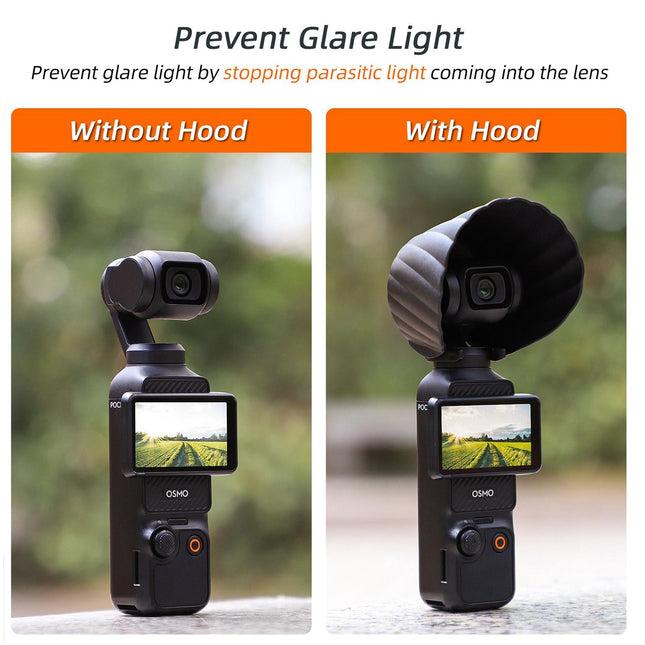 Sunshade Lens Hood For Dji Pocket 3 - Protective Cover