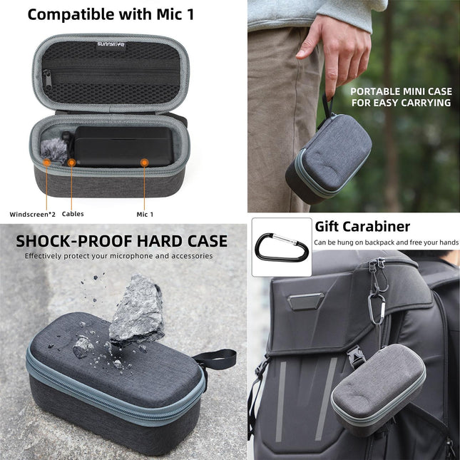Mini Carrying Case For Dji Mic 2 Wireless Microphone - Storage Bag