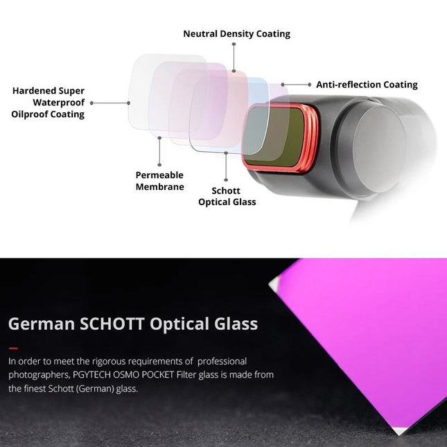 Professional Diving Lens Filter For Dji Pocket - Mrc Cpl