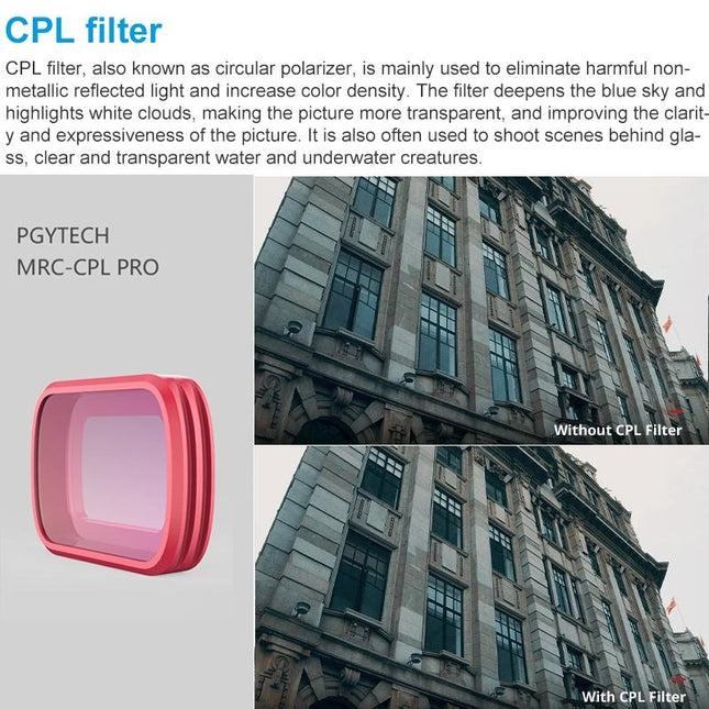 Professional Diving Lens Filter For Dji Pocket - Mrc Cpl