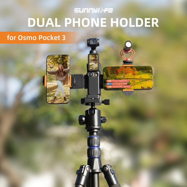 Universal Dual Phone Clamp For Dji Pocket 3