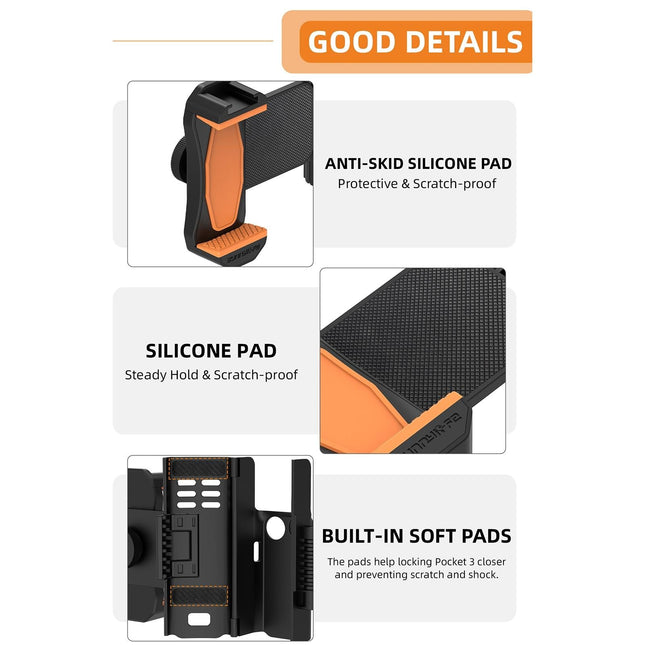 Universal Dual Phone Clamp For Dji Pocket 3
