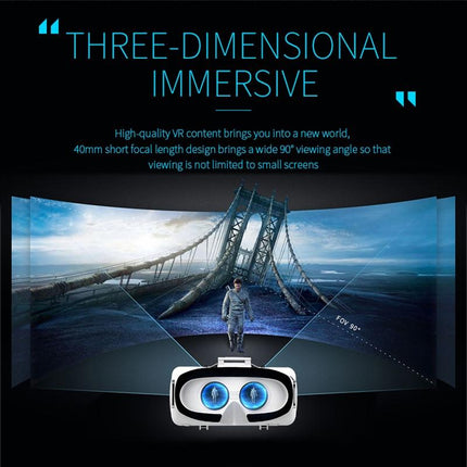 Virtual Reality Headset For 4.7-6.1 Smartphones - 3D Glasses