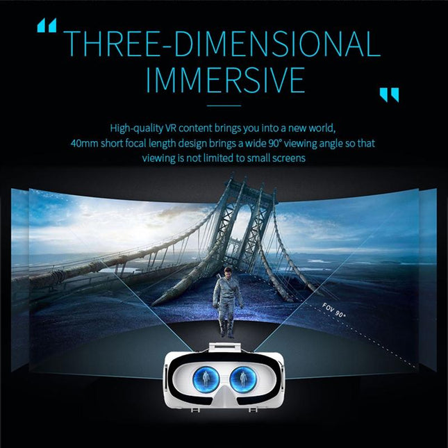 Virtual Reality Headset For 4.7-6.1 Smartphones - 3D Glasses