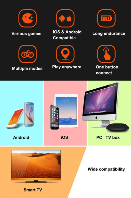 Bluetooth Gamepad Controller - Wireless