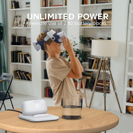 Elite Strap Dual Battery Magnetic Dock For Oculus Quest 2 Charging