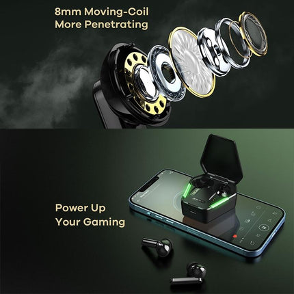 Wireless Gaming Earbuds - True Stereo Bluetooth 5.0 White