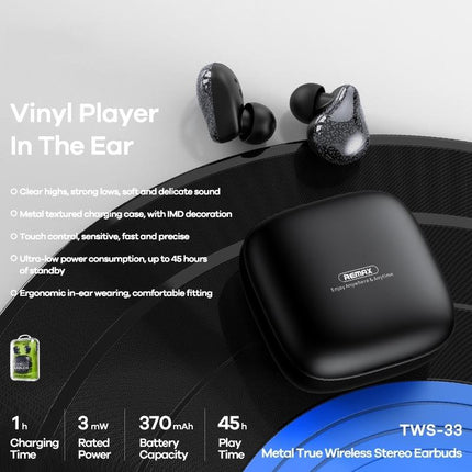 Green Tws-33 Bluetooth 5.0 True Wireless Earphones