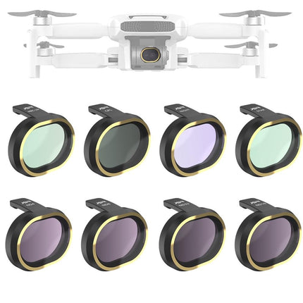 8-In-1 Lens Filter Kit For Fimi X8 Mini Drone - Uv Cpl Nd8 Nd16 Nd32 Star Night Filters