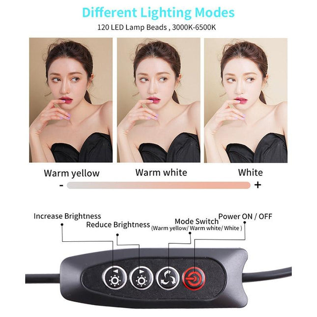 Portable Usb Led Fill Light - 10 Brightness Levels 3000-6500K