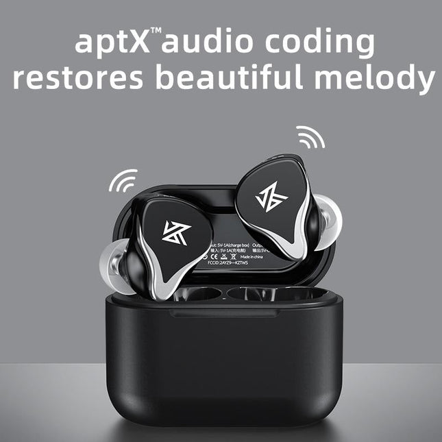 Kz Z3 Hybrid 1Dd & 1Ba Wireless Bluetooth 5.2 Tws Earphone - Black