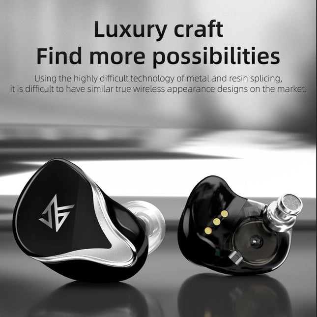 Kz Z3 Hybrid 1Dd & 1Ba Wireless Bluetooth 5.2 Tws Earphone - Black