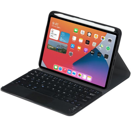 Detachable Bluetooth Keyboard Leather Tablet Case For Ipad Mini 6 With Touchpad & Holder - Black