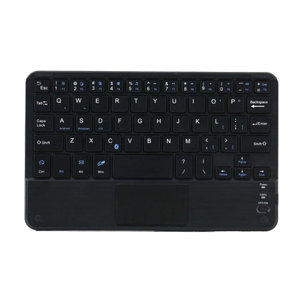 Detachable Bluetooth Keyboard Leather Tablet Case For Ipad Mini 6 With Touchpad & Holder - Black