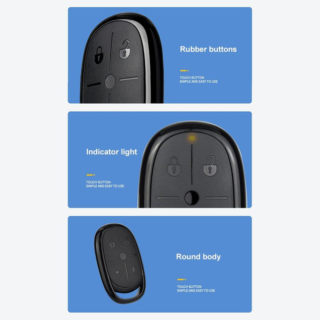 Electric Barrier Garage Door Remote - 4-Button Copy Style