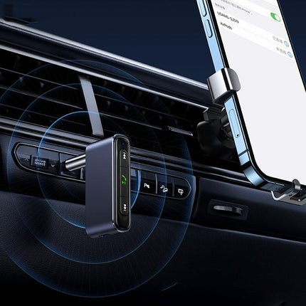 Mini Car Bluetooth 5.0 Audio Receiver - Grey 3.5Mm Plug