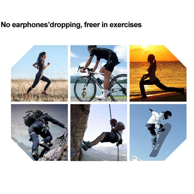 Imak Wireless Earphones With Anti-Lost Lanyard And Ear Hook - 1 Pair White