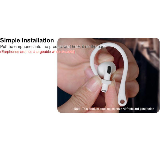 Imak Wireless Earphones With Anti-Lost Lanyard And Ear Hook - 1 Pair White