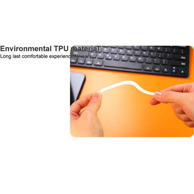 Imak Wireless Earphones With Anti-Lost Lanyard And Ear Hook - 1 Pair White