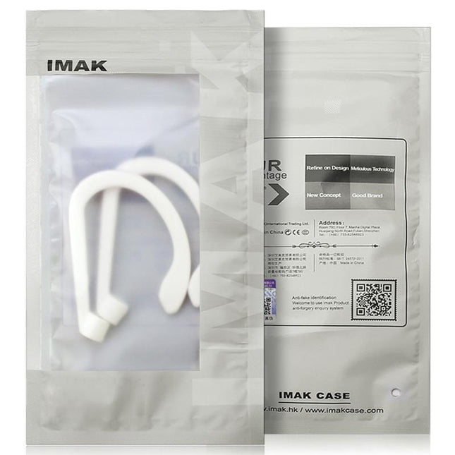 Imak Wireless Earphones With Anti-Lost Lanyard And Ear Hook - 1 Pair White