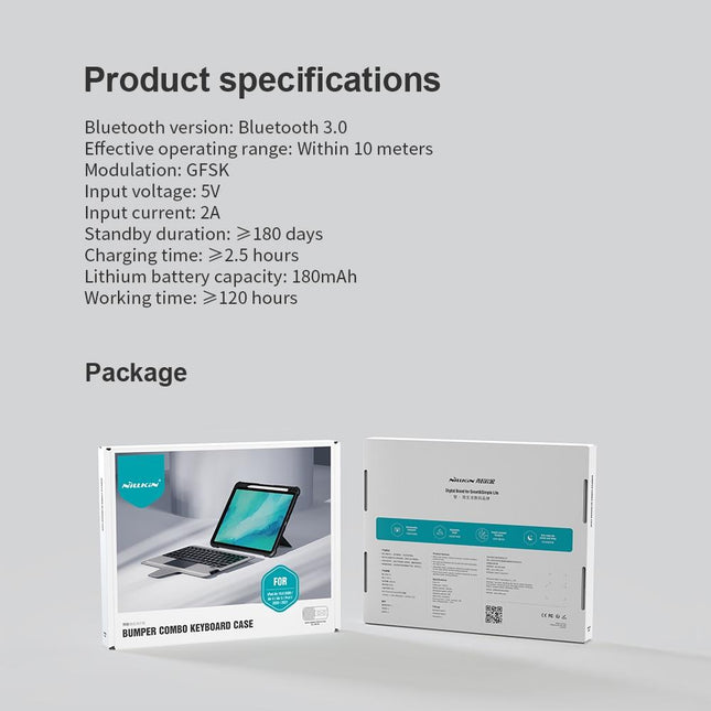 Bluetooth Touch Keyboard Smart Tablet Case For Ipad Air 10.9 / 4 / 5 / Pro 11 2020-2022 In Black