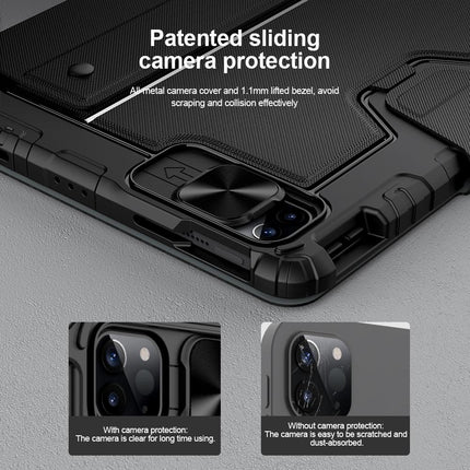 Bluetooth Touch Keyboard Smart Tablet Case For Ipad Air 10.9 / 4 / 5 / Pro 11 2020-2022 In Black